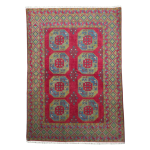 237cm x 168cm Hand Woven Color Afghan Akche