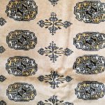 180cm x 122cm Hand Knotted Beige Karachi Bokhara - Wool Rug - Image 4