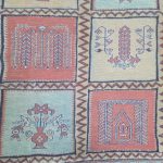 188cm x 145cm Hand Knotted Afghan Tashqandi – Wool Rug - Image 5