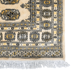 180cm x 122cm Hand Knotted Beige Karachi Bokhara - Wool Rug - Image 5